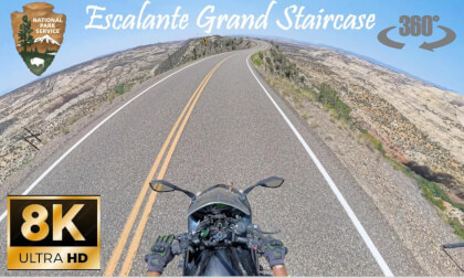 Escalante Grand Staircase (Utah) on a Ninja 1000.  8K 360 Degree Video. VR Video Escalante Grand Staircase (Utah) on a Ninja 1000.  8K 360 Degree Video. VR