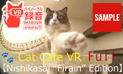 🐾 [8K VR180 & Binaural Audio | Cat Cafe VR — Nishikasai “Firain” Edition]Final Chapter‼