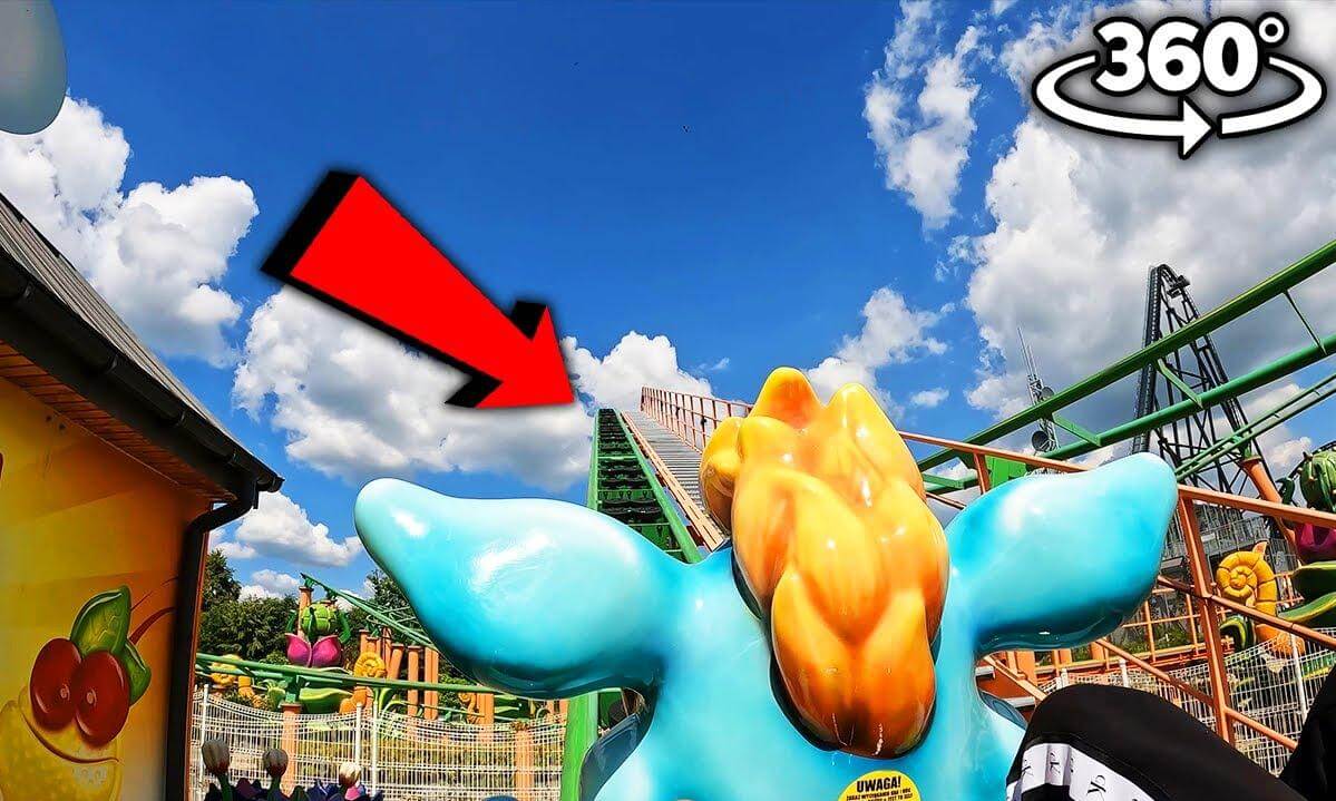 Energuś (Śmiej Żelki) - Energylandia 2022 (360°) (POV) (Zator, Poland) GoPro MAX