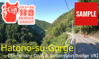 🌲【Searching for Breathtaking Views in Hatono-su Gorge — Shiramaru Dam & Suspension Bridge VR (8K VR180 & Binaural Audio)】🌊