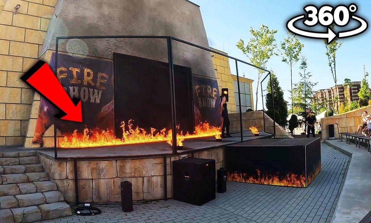 Fire Show - Energylandia 2022 (360°) (POV) (Zator, Polska) GoPro MAX