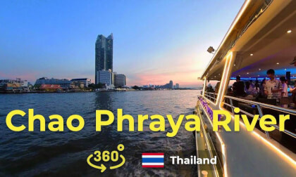 Thailand’s Most Beautiful River Cruise | Sunset in VR (Chao Phraya) Thailand’s Most Beautiful River Cruise | Sunset in VR (Chao Phraya)