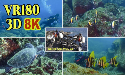 Re-edit Underwater 3D VR180 ;  Stereoscopic Virtual Diving in Izu-oshima-island , Tokyo , Japan Re-edit Underwater 3D VR180 ;  Stereoscopic Virtual Diving in Izu-oshima-island , Tokyo , Japan
