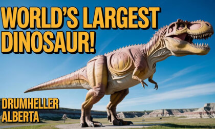 I Climbed Inside a Giant Dinosaur! 8K VR 360 Drumheller Alberta Travel Vlog I Climbed Inside a Giant Dinosaur! 8K VR 360 Drumheller Alberta Travel Vlog