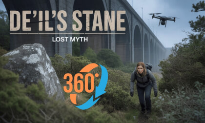I Searched for Scotland's Devil Stone and Met a Local Who Played There as a Child - 360° Walk  & Flight VR Video I Searched for Scotland's Devil Stone and Met a Local Who Played There as a Child - 360° Walk  & Flight VR