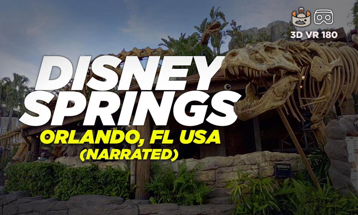 Disney Springs in Stunning 3D VR180 8K | Immersive Orlando Experience - Narrated