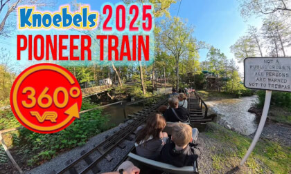 All aboard scenic Pioneer Train Ride at Knoebels! | 360 VR 8K 2025 POV VR Video All aboard scenic Pioneer Train Ride at Knoebels! | 360 VR 8K 2025 POV VR