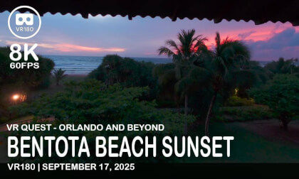 Bentota Beach Sri Lanka Sunset  - VR180 8K VR Video Bentota Beach Sri Lanka Sunset  - VR180 8K VR