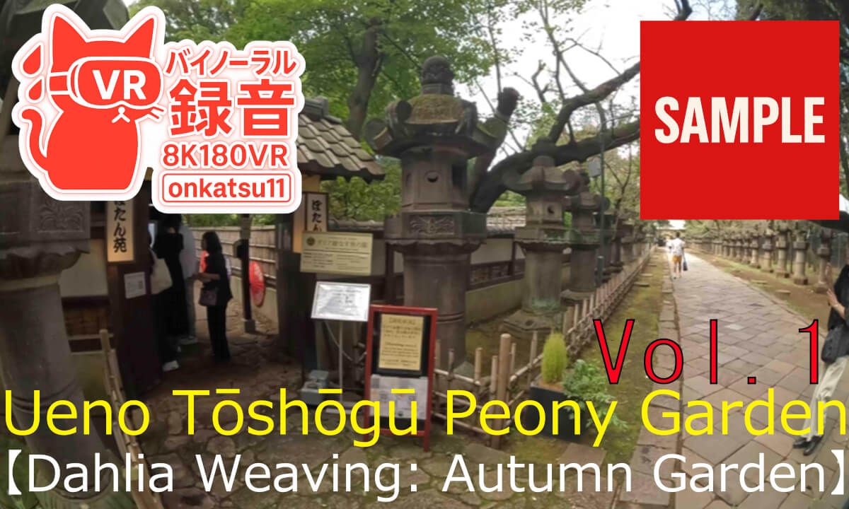 【SAMPLE】🌸 Ueno Tōshōgū Peony Garden — “Dahlia Weaving: Autumn Garden” (8K VR180 & Binaural Audio) 🌿Chapter One‼