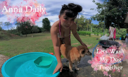 Wash My Dog With Me. VR Video Wash My Dog With Me. VR
