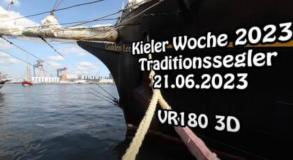 VR180 3D: Traditional sailing boats on Kiel Week 2023 VR180 3D: Traditional sailing boats on Kiel Week 2023