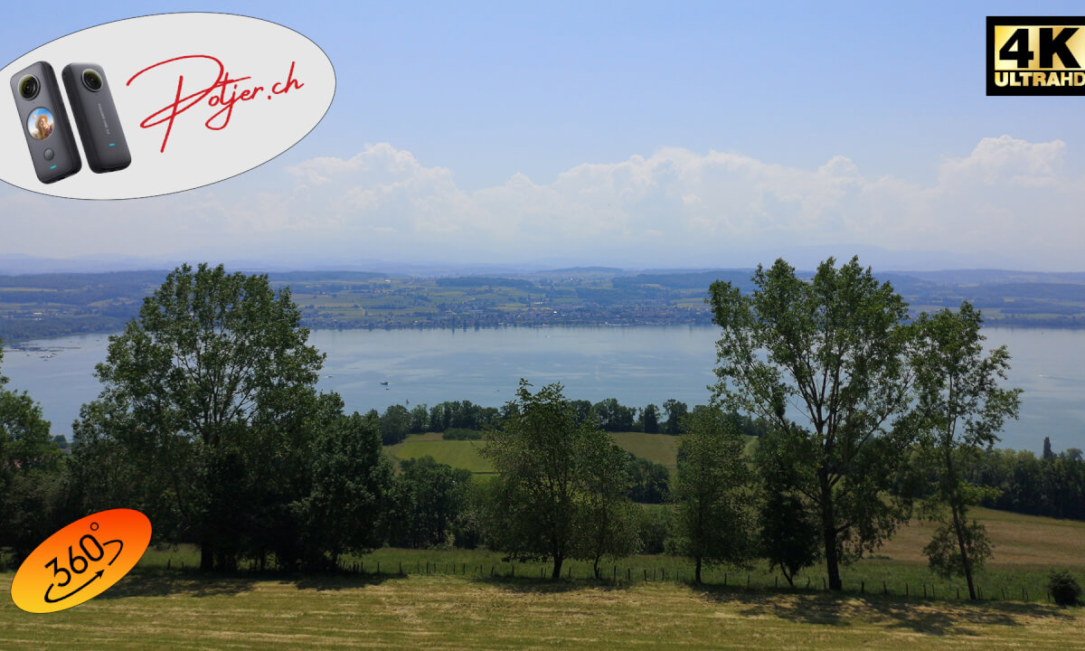 Hiking 360° VR on the Mount Vuilly above the lake of Murten in Switzerland - Part 8