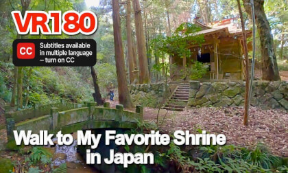 [VR180] Peaceful Hidden Shrine in 3D – My Favorite Spot