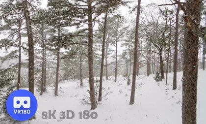 Arkansas Snow In Immersive VR180 VR Video Arkansas Snow In Immersive VR180 VR