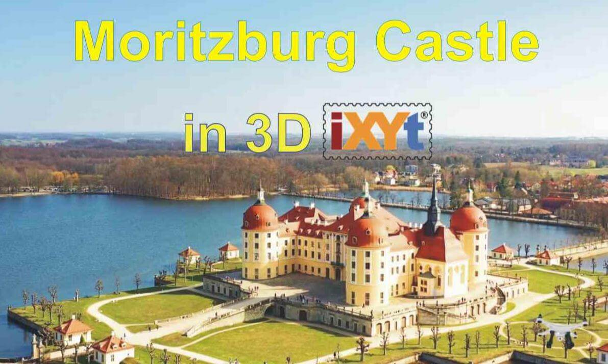 Moritzburg Castle , Saxony, Germany in 3D SBS LR relax video for VR