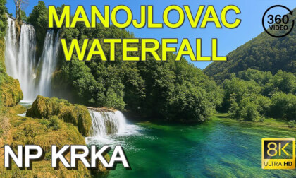 🌍 8K 360° Virtual Walk | Manojlovac Waterfall 🏞️ Manojlovački slap | Krka National Park, Croatia 🇭🇷 VR Video 🌍 8K 360° Virtual Walk | Manojlovac Waterfall 🏞️ Manojlovački slap | Krka National Park, Croatia 🇭🇷 VR