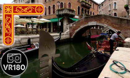 Venice VR - Gondola close up at Widmann Canal - VR180 360 3D Venice VR - Gondola close up at Widmann Canal - VR180 360 3D