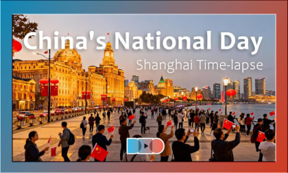China's National Day-Shanghai Time lapse VR Video China's National Day-Shanghai Time lapse VR