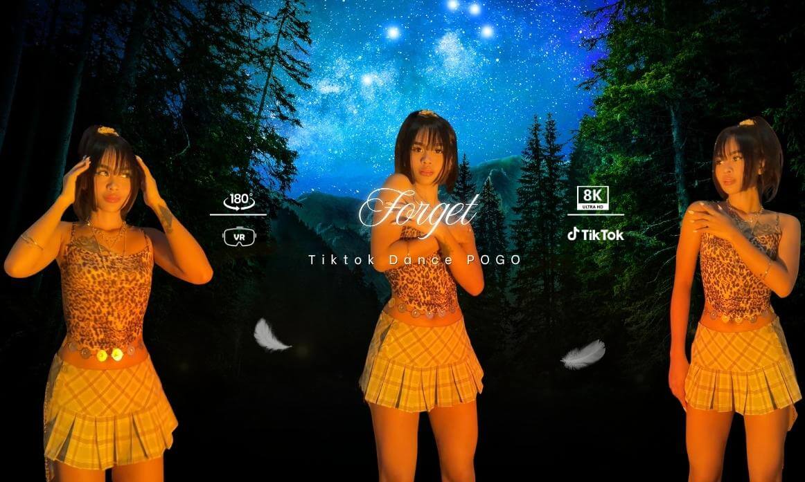 Forget by POGO TikTok Trends Dance 😳 | Asian Girl POV | VR180 8K