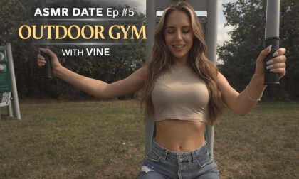 🎧 ASMR Date Ep #5 – Outdoor Gym 💪with Vine 💖 VR180 8K  🍣 Chinese Japanese Korean subtitles