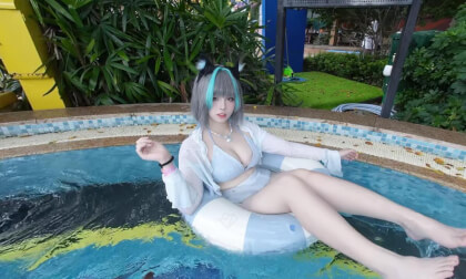 swimsuit cosplay【25.7.12 P4】 VR Video swimsuit cosplay【25.7.12 P4】 VR