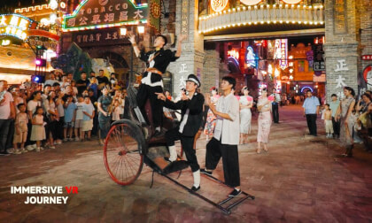 Night Street Show in Old Shanghai | 8K VR180 Night Street Show in Old Shanghai | 8K VR180