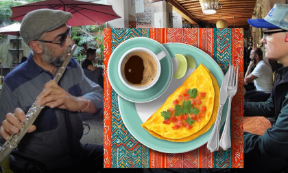 Order Breakfast Spanish Mexico w Flute Player VR Video Order Breakfast Spanish Mexico w Flute Player VR