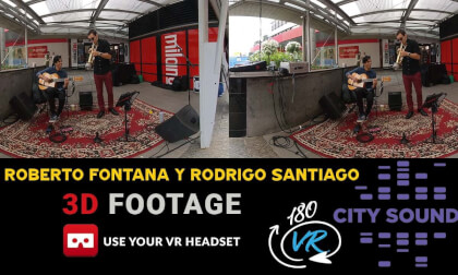 Roberto Fontana and Rodrigo Santiago Jazz Duo VR Video Roberto Fontana and Rodrigo Santiago Jazz Duo VR