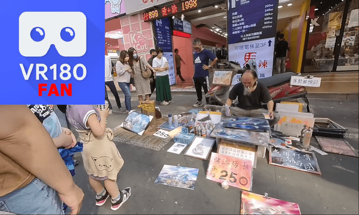 Street artist painting with spray paint, Taiwan(R.O.C)