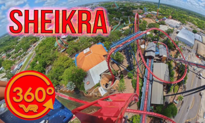 SheiKra POV Busch Gardens Tampa Insta360 X5 360 8K VR 60fps
