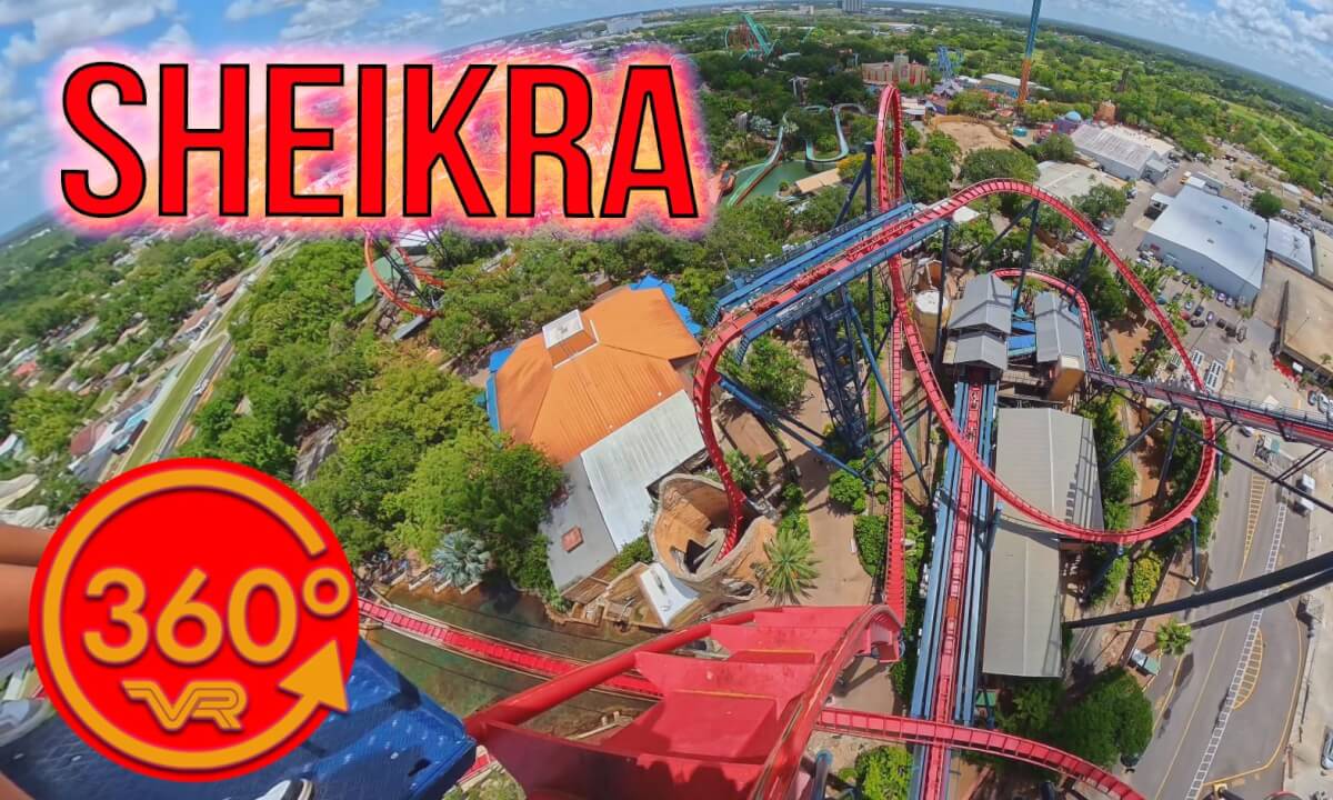 SheiKra POV Busch Gardens Tampa Insta360 X5 360 8K VR 60fps