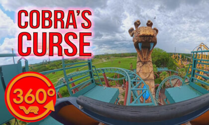 Cobra’s Curse 360° VR POV with Insta360 X5! | Busch Gardens Tampa