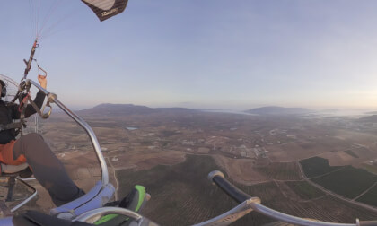 "Misty Dawn Over Pinoso – Paramotor 360° Flight" "Misty Dawn Over Pinoso – Paramotor 360° Flight"