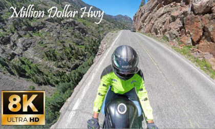 Riding the Million Dollar Highway on a Ninja 1000.  8K 360 Degree Video. Riding the Million Dollar Highway on a Ninja 1000.  8K 360 Degree Video.