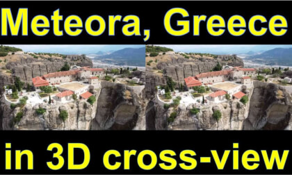 Holy Trinity Monastery, Meteora, Greece  in 3D side-by-side cross-view "by angel's eyes - iXYt" Holy Trinity Monastery, Meteora, Greece  in 3D side-by-side cross-view "by angel's eyes - iXYt"