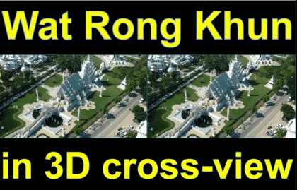 Wat Rong Khun, "White Temple", Thailand, in 3D side-by-side cross-view "by angel's eyes - iXYt" Wat Rong Khun, "White Temple", Thailand, in 3D side-by-side cross-view "by angel's eyes - iXYt"