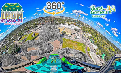 VR360 Iron Gwazi Roller Coaster On Ride Front Row POV Busch Gardens Tampa 2025 10 16 VR360 Iron Gwazi Roller Coaster On Ride Front Row POV Busch Gardens Tampa 2025 10 16