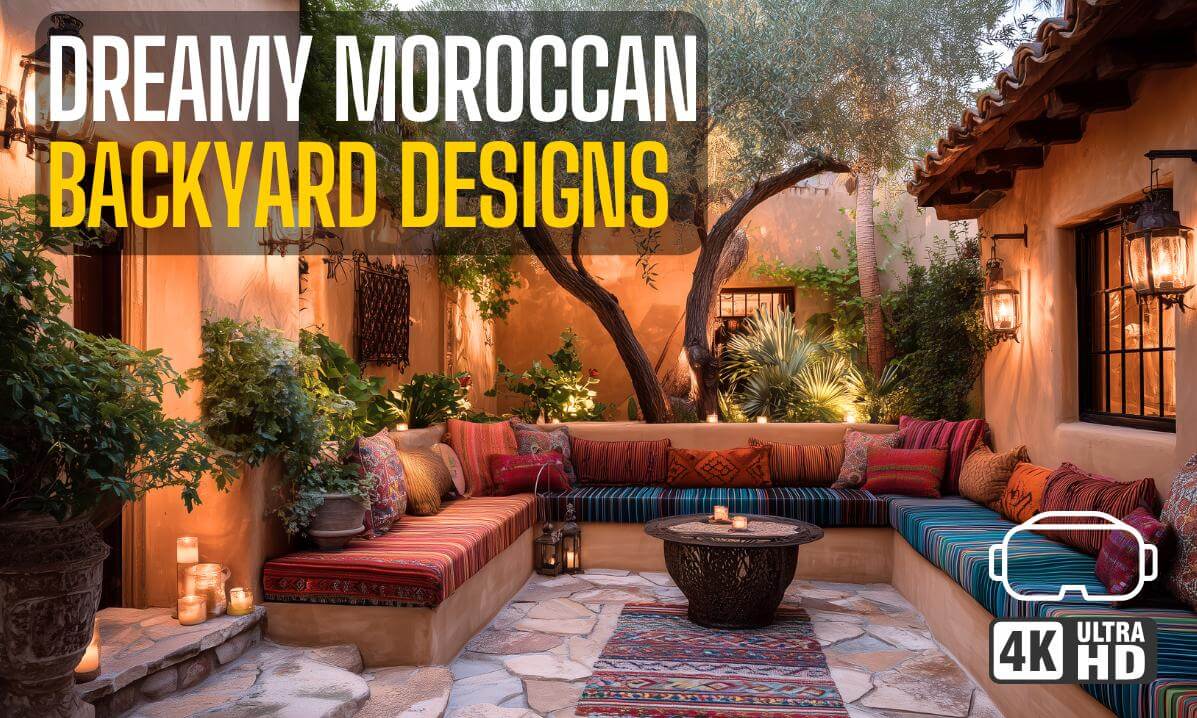 Dreamy Moroccan Backyard Designs in 4K VR – Exotic Charm, Cozy Outdoor Living, and Timeless Mediterranean Inspiration