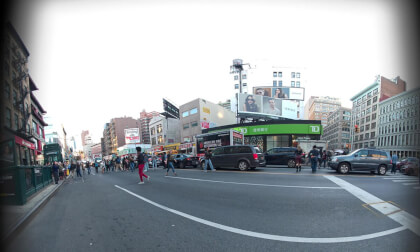 Chinatown NYC as people protest the appearance of ice on the streets VR Video Chinatown NYC as people protest the appearance of ice on the streets VR
