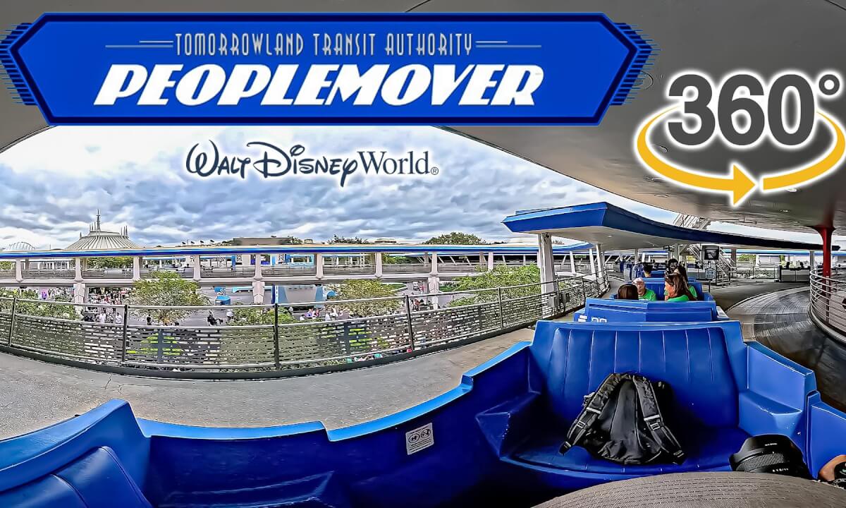 VR360 Tomorrowland Transit Authority PeopleMover On Ride POV Walt Disney World 2025 10 11