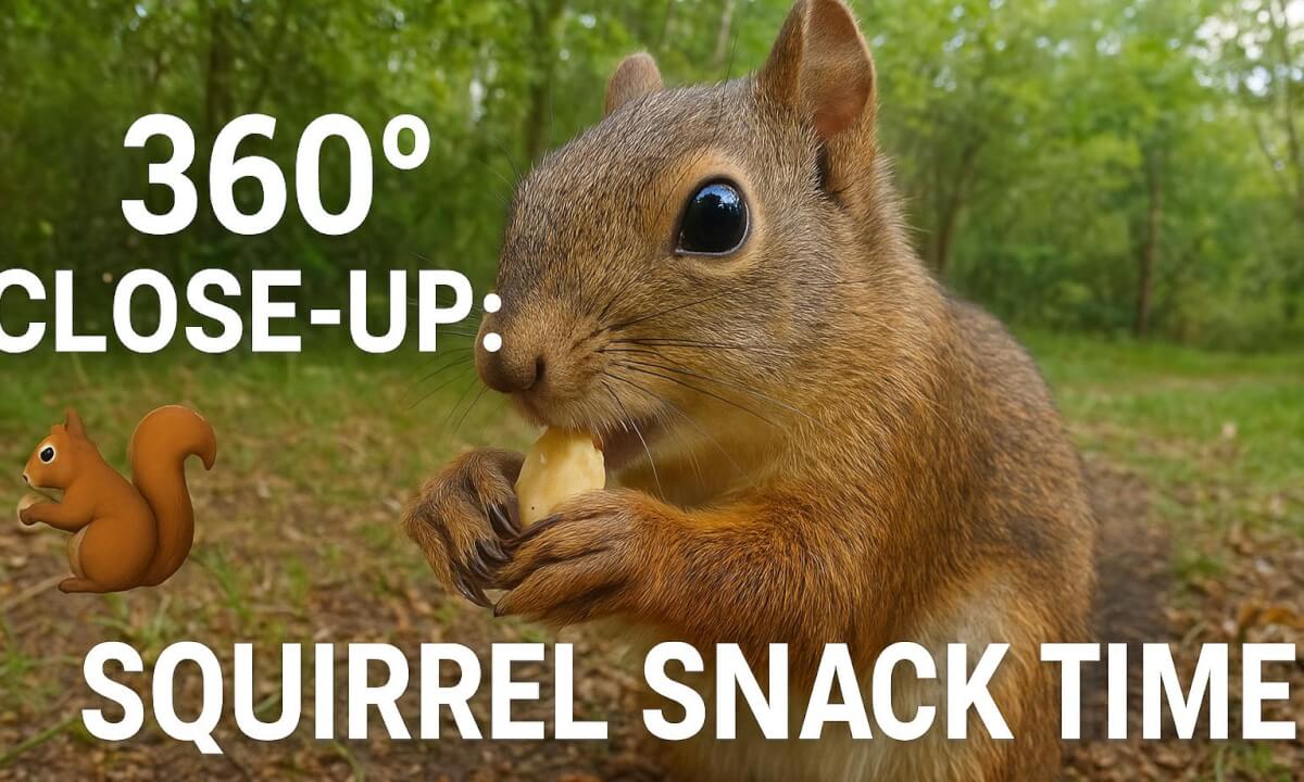 Up Close with a Hungry Squirrel in 360° - CBanks360° Experience