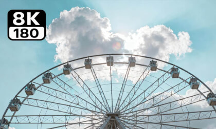 Immersive viewing of Dezhou "Eye of the City" Ferris Wheel. VR Video Immersive viewing of Dezhou "Eye of the City" Ferris Wheel. VR
