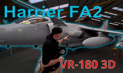 A tour of the hangar, starting with the FA2 Harrier A tour of the hangar, starting with the FA2 Harrier