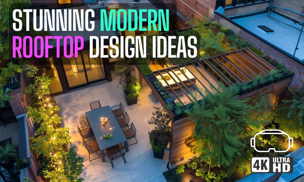 Stunning Modern Rooftop Design Ideas in 4K VR | Practical and Stylish Inspirations for Every Home
