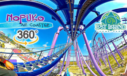 VR 360 Nopuko Air Coaster  On Ride Front Seat POV Lost Island Theme Park 2024 08 16 VR 360 Nopuko Air Coaster  On Ride Front Seat POV Lost Island Theme Park 2024 08 16