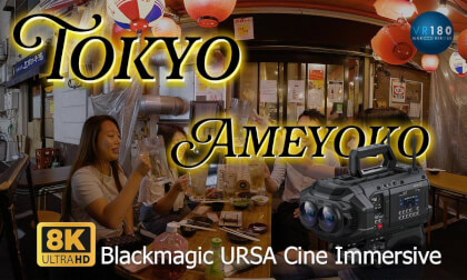 Blackmagic URSA Cine Immersive in Tokyo Ameyoko town VR Video Blackmagic URSA Cine Immersive in Tokyo Ameyoko town VR
