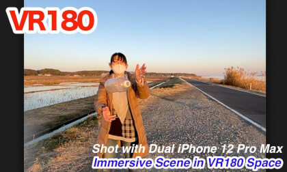 [3D in VR180 Space] Splash in the Cold Air – Shot with Dual iPhone 12 Pro Max