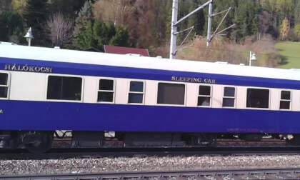 Bahnhof Spital am Semmering mit Ungarischem Zug / Austria Bahnhof Spital am Semmering mit Ungarischem Zug / Austria