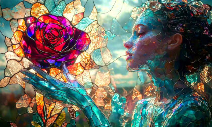 Morphing Stained Glass Art VR Video Morphing Stained Glass Art VR