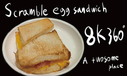 Scramble egg sandwich: Food walking tour - 8K 360º VR Video Scramble egg sandwich: Food walking tour - 8K 360º VR